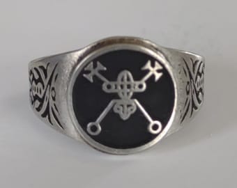 King Bael Seal Ars Goetia Ring Lesser Key of Solomon Demon Sigil