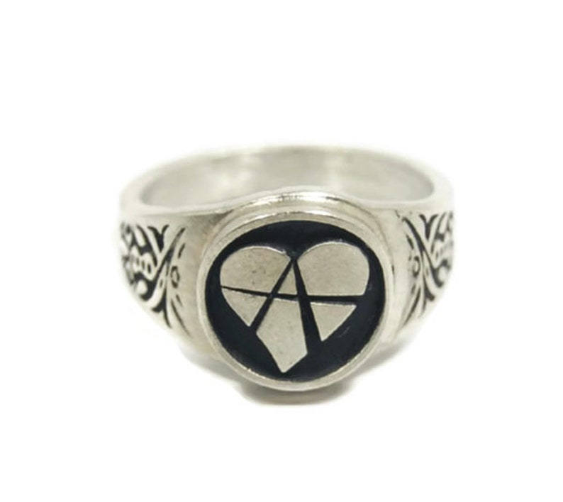 Relationship Anarchy Ring Love Anarchy Anarchy Heart - Etsy