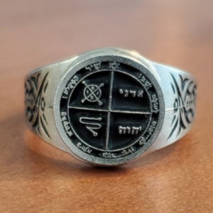 Third Pentacle of Jupiter Ring - Pentacle Seal from The Key of Solomon
