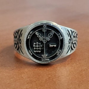 Fourth Pentacle of Jupiter Ring - Pentacle Seal from The Key of Solomon