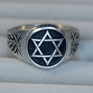 Star Of David Ring - Jewish symbol - Shield of David - Magen David Hebrew - Symbol of Judaism and the State of Israel Jewelry RM133
