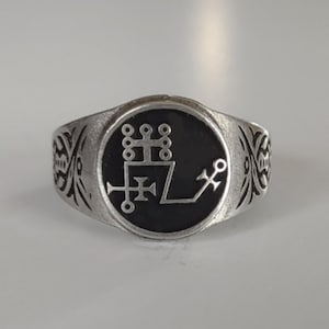 Duke Dantalion Goetia Ring Lesser Key of Solomon Ars Goetia Demon Goetic Seal