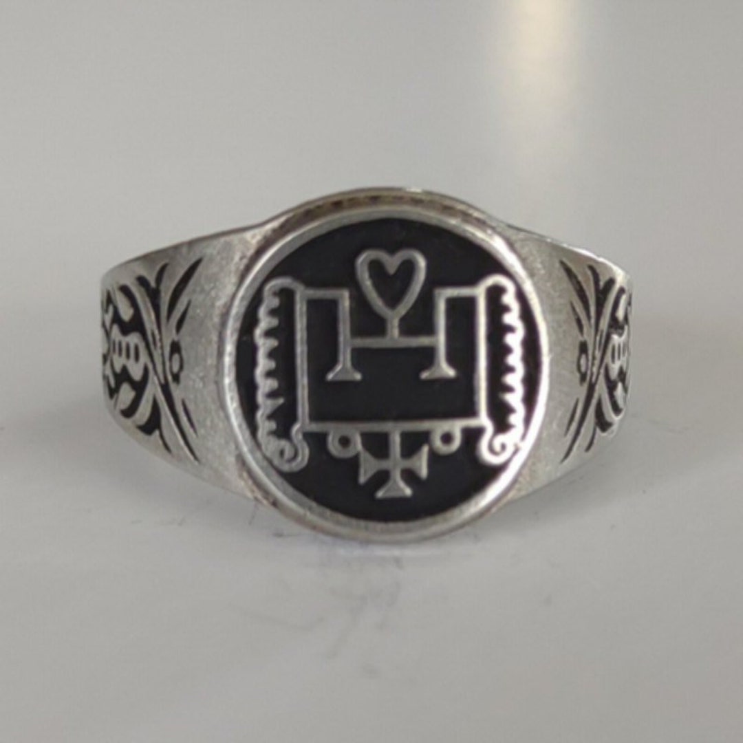 Duke Vapula Goetia Ring Lesser Key Of Solomon Demon Etsy