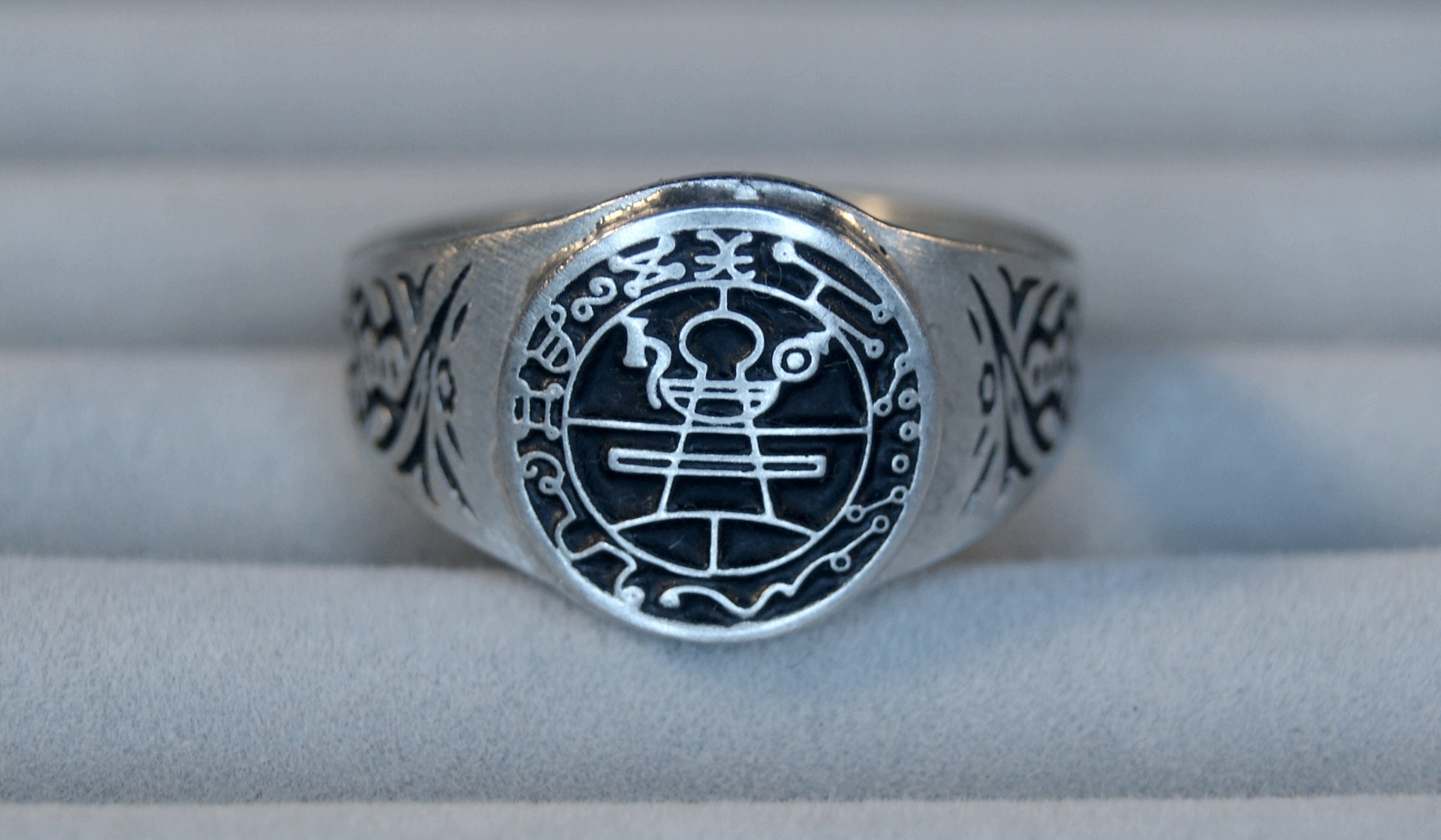 Secret Seal of Solomon Ring Design - Ars Goetia - King Solomon