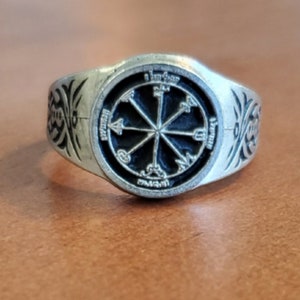 Third Pentacle of Saturn Ring - Pentacle Seal from The Key of Solomon