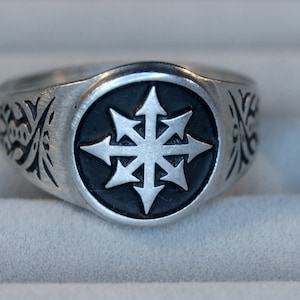 Anillo Estrella del Caos - Caos, Desorden, Confusión, Caos, Magia, Fantasía, Ocultismo, Juegos RM107