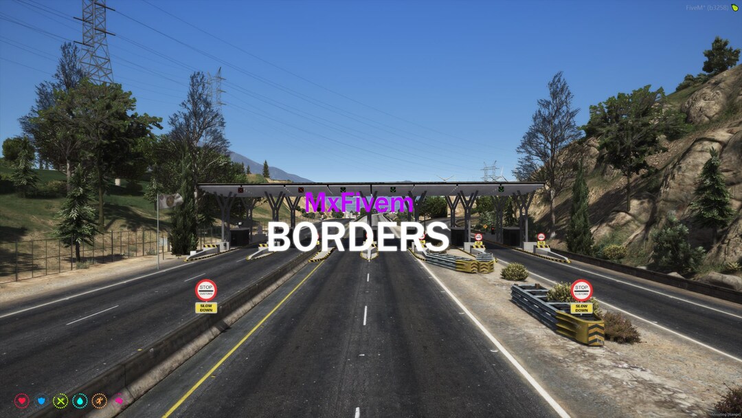 FiveM Borders MLO – Puesto de control fronterizo con barreras, oficinas ...