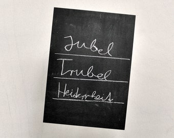 Postcard: Jubel Trubel Heiterkeit - by DOROBOT for bastisRIKE