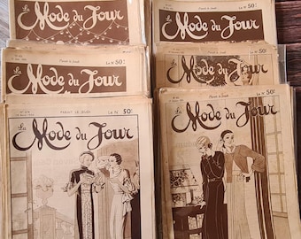 フランスのヴィンテージ ファッション雑誌: Le Petit Echo de la Mode