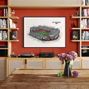 Stadium Prints - Manchester United, Arsenal, Chelsea, Manchester City, Liverpool, Aston Villa, Leicester City, Newcastle, Celtic Park