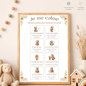 I Calm Down – Printable Children's Emotions Worksheet | Children's Emotion Management Tool | Children's Visual Aid | Educational PDF | Children's Calm Corner