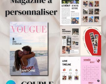 Anpassbare Magazinvorlage – Ausgabe für Paare