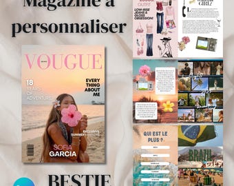 Anpassningsbar mall för bästa vän-tidning - sommarutgåva