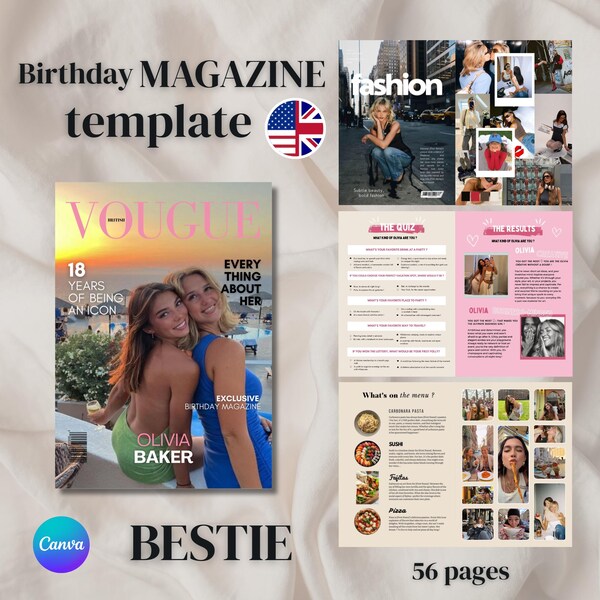Shared File From Pikpak Magazine Fashion Models Set Etsy Canada