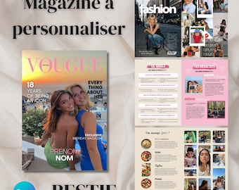 Customizable BFF Magazine Template