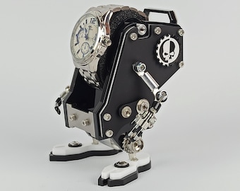 Robot Watch Stand, Handmade Watch Display, Desk Accessories, Watch Case