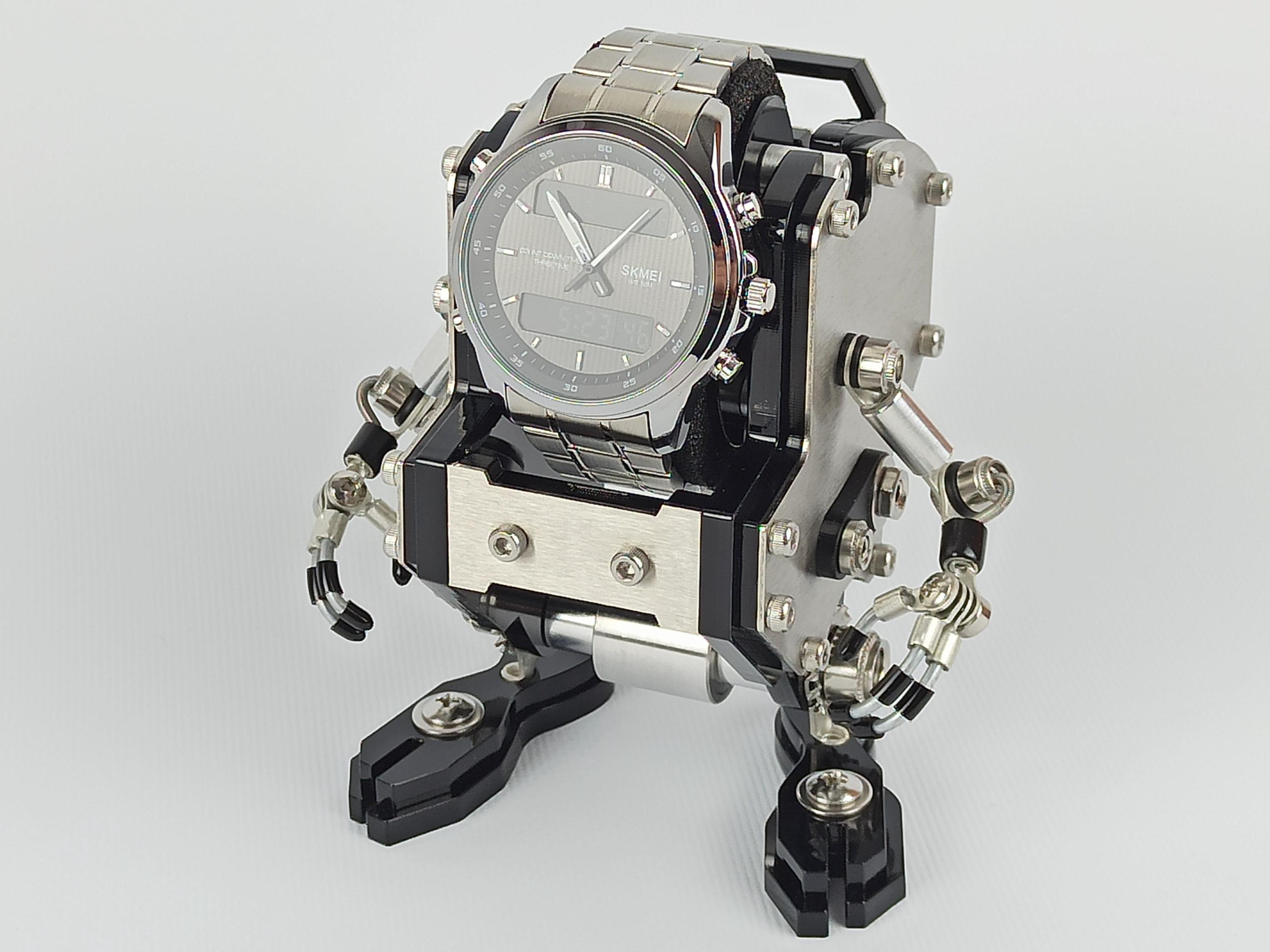 Custom Robot Watch Stand, Unique Watch Display, Gift for Men, Desk