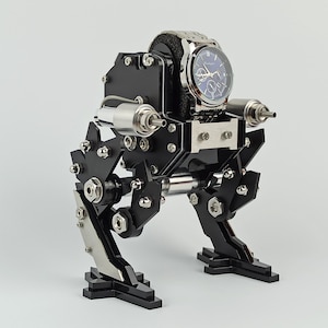 Handmade Robot Watch Stand, Unique Watch Display, Functional Art For Watch Collectors, Desk Organizer Gift
