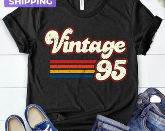 Vintage 1995 DTF Printed Shirt, 31th Birthday Gift