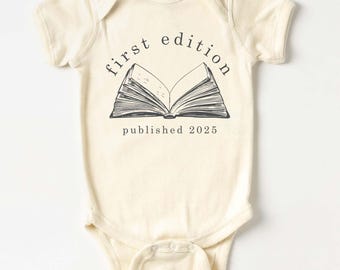 First Edition Baby Bodysuit, Littlest Book Club Member