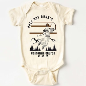 Just Got Dunked Funny Baptism Onesie®, Custom Baptism Baby Onesie®, Baptized Shirt, Christian Onesie®, Baptism Baby Gift, Baby Shower Gift