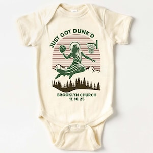 Just Got Dunked Funny Baptism Onesie®, Custom Baptism Baby Onesie®, Baby Christening, Baptism Gift, Christian Baptism Tee, Baby Shower Gift