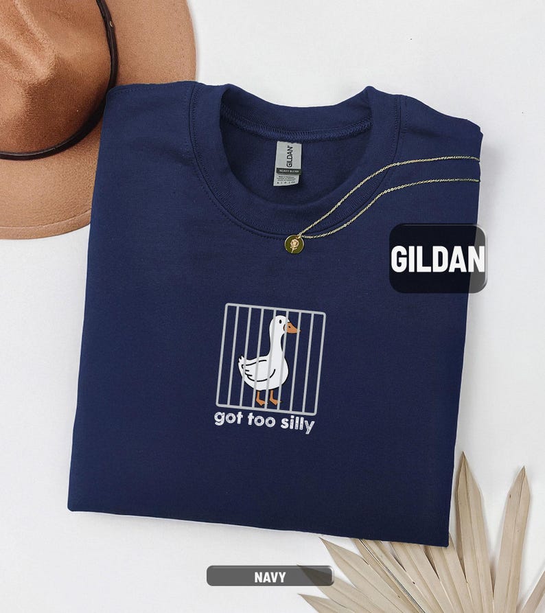 Silly Goose Shirt, Got Too Silly Shirt, Goose Tee, Silly Goose Shirt, Funny Shirt Gift, Silly Goose Gift, Funny Goose Outfit bild 7