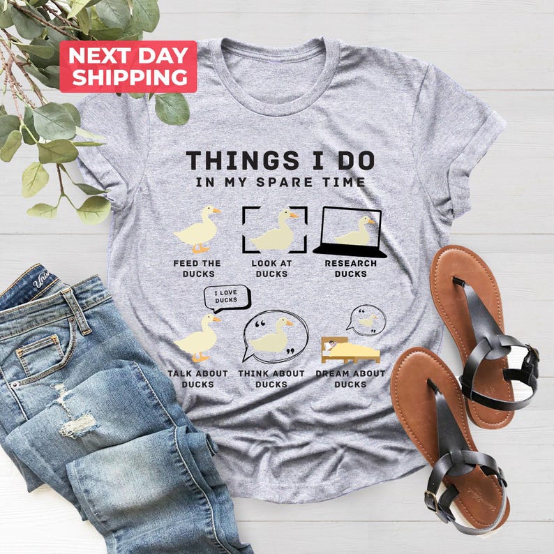 Ducks Shirt, Duck Lover Gift Shirt, Duck Lover Shirt, Funny Duck Shirt, Farm Lover Shirt, Gift For Mom, Ducks Tshirt image 3