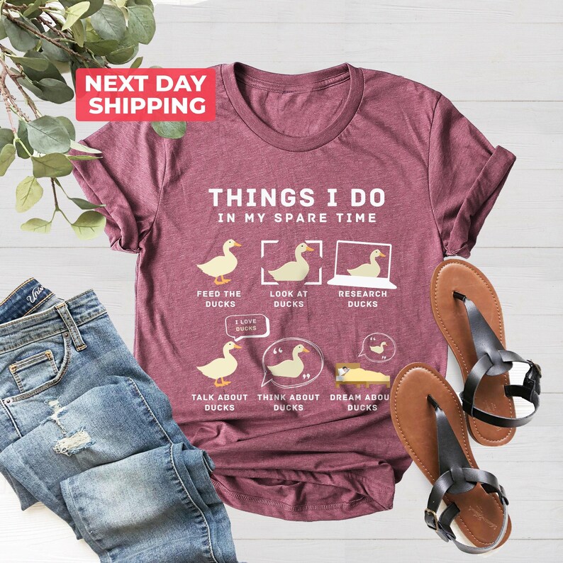 Ducks Shirt, Duck Lover Gift Shirt, Duck Lover Shirt, Funny Duck Shirt, Farm Lover Shirt, Gift For Mom, Ducks Tshirt image 2
