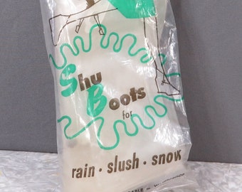 Vintage Shu Boots New Old Stock Mid Century Rubber Rain Boots