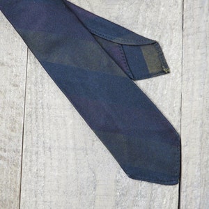 Vintage Mid Century Skinny Tie Multi-Color Silk Mens 1960s Rockabilly Necktie Maisel Rat Pack Era