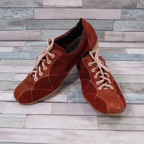 Vintage Dark Orange Suede Dexter 