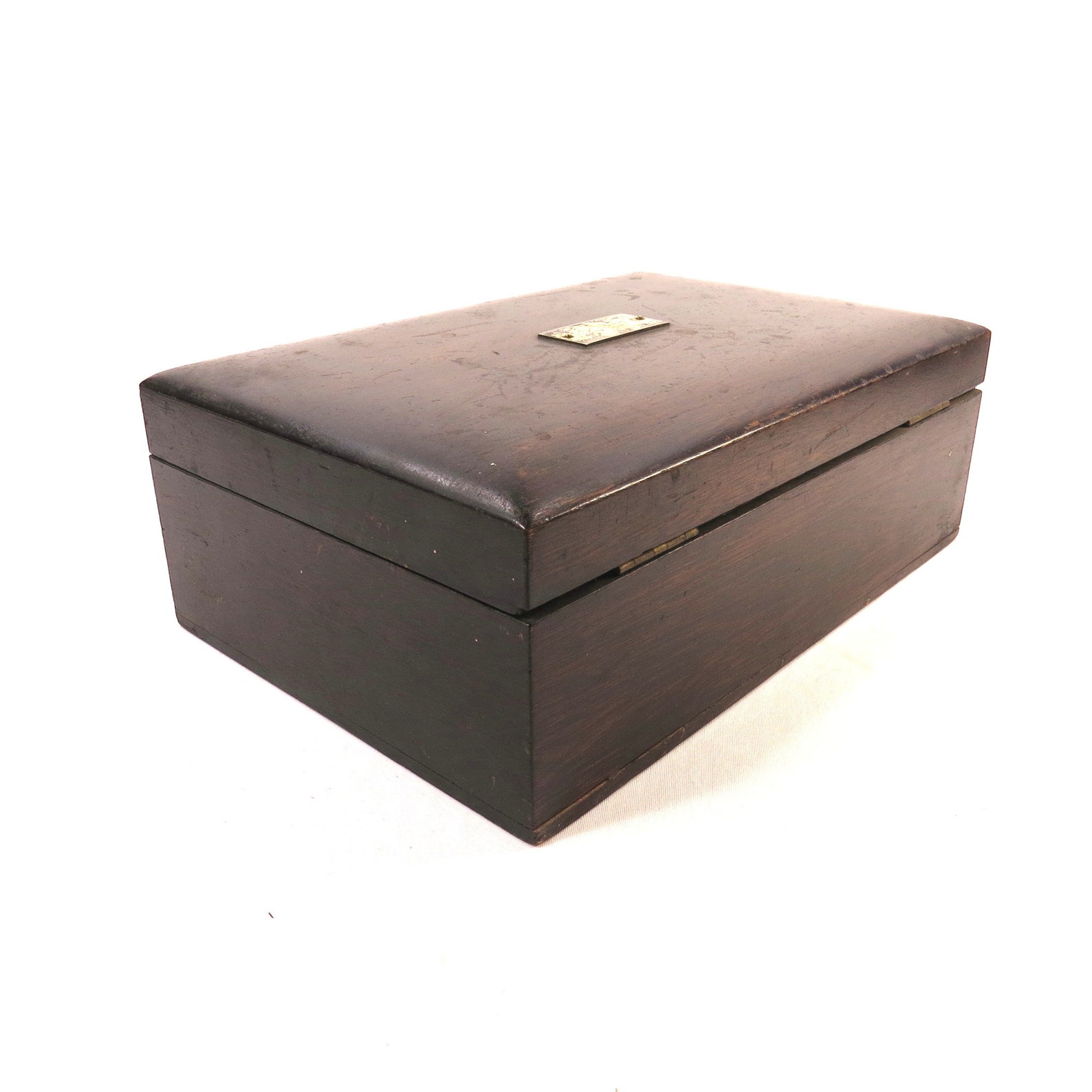 Vintage Humidor Metal Lined Wood Box Etsy