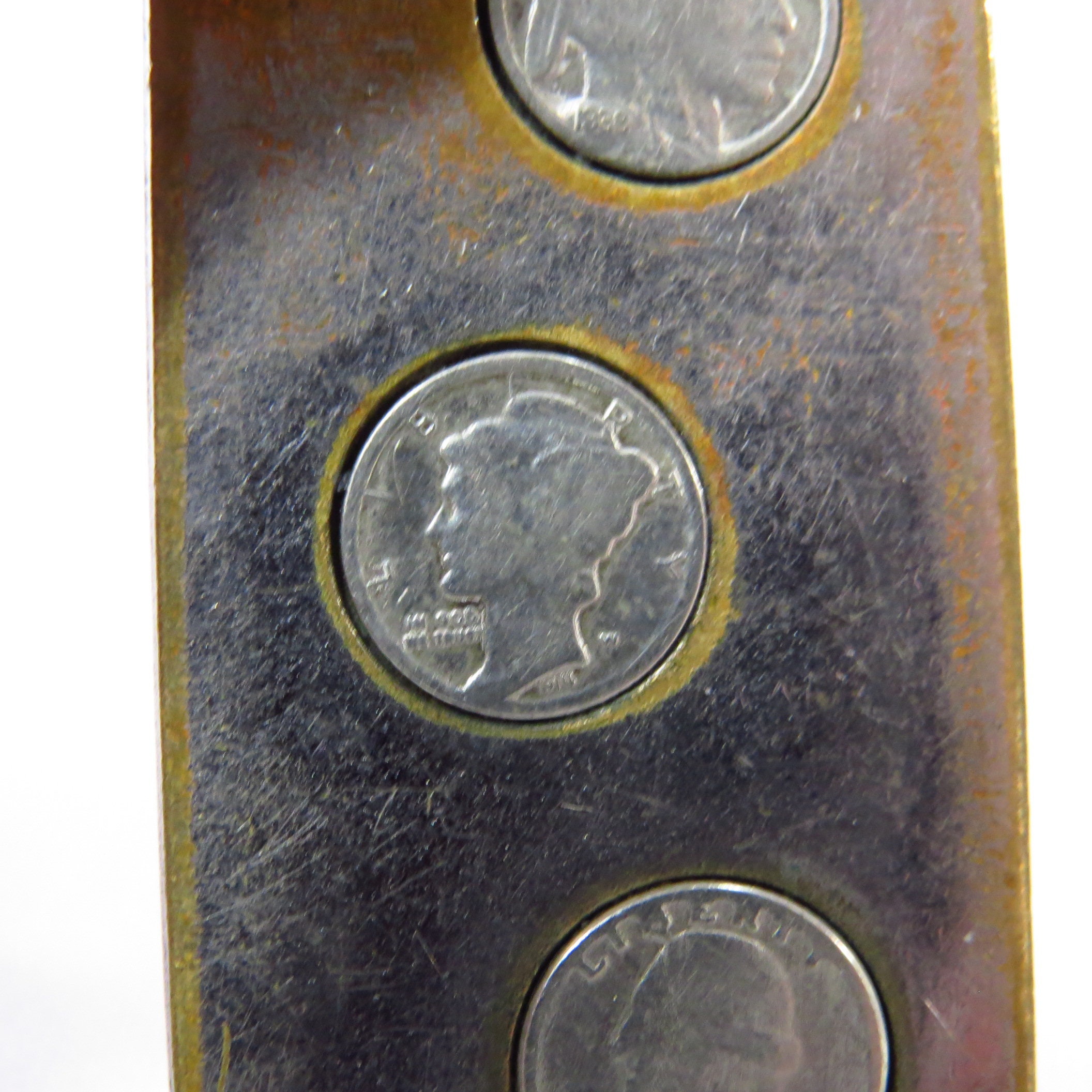 Vintage Nieuwheid Gold Plated Kellogg 20 Dollar Coin Money Clip Tassen & portemonnees Portemonnees & Geldclips Geldclips 