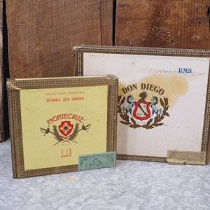 Vintage Dunhill and Don Diego Cigar Boxes