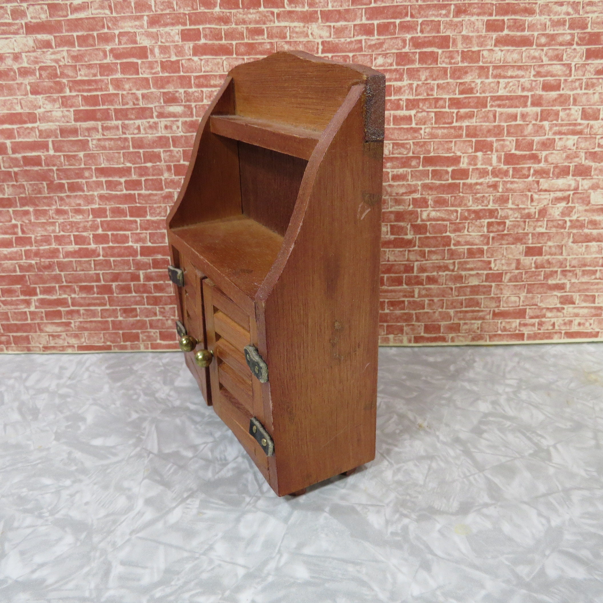 Vintage Dollhouse Miniature Wood Hutch - Etsy