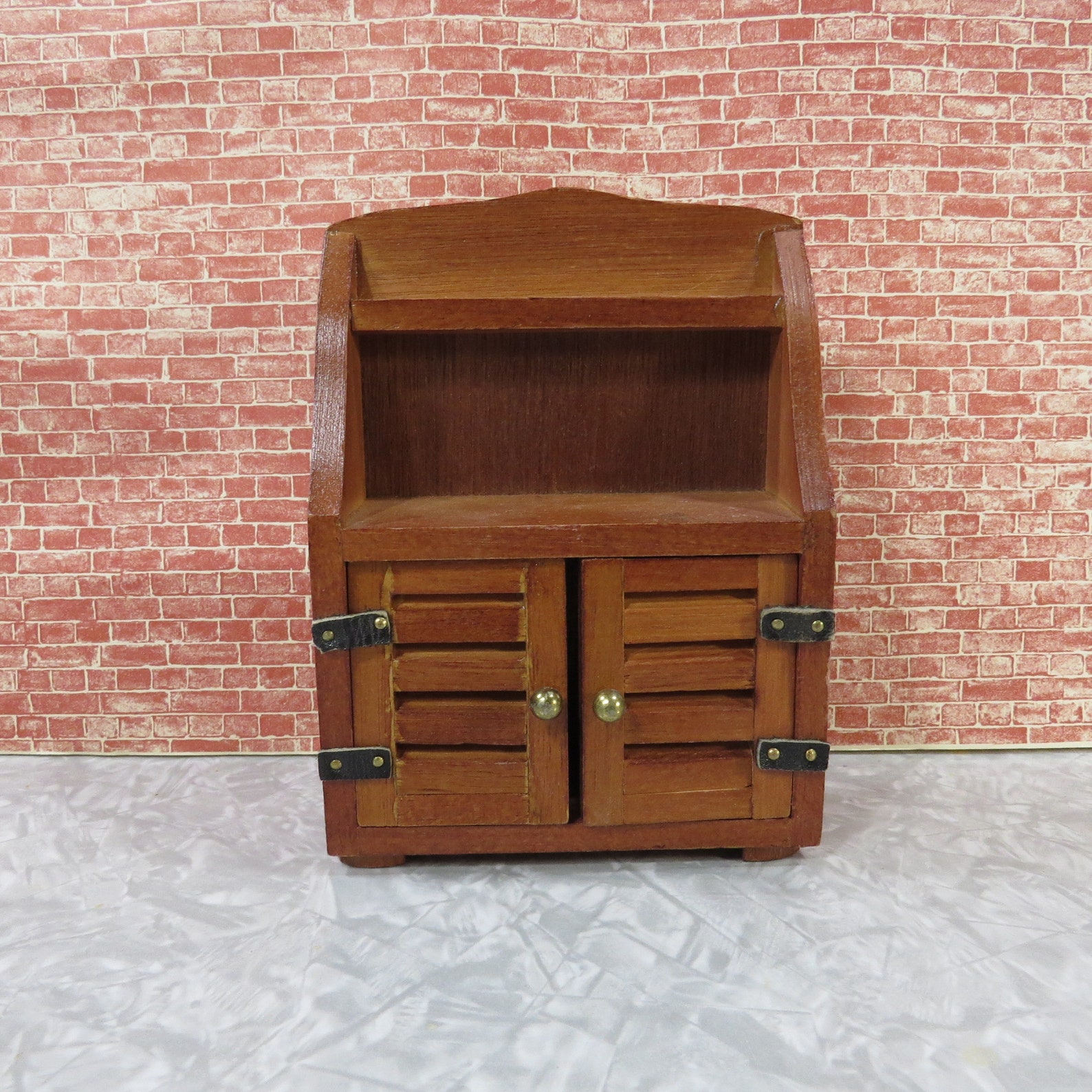 Vintage Dollhouse Miniature Wood Hutch - Etsy