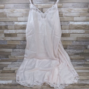 Vintage Barbizon Blush Pink Full Slip, Lace Trim, Size 38