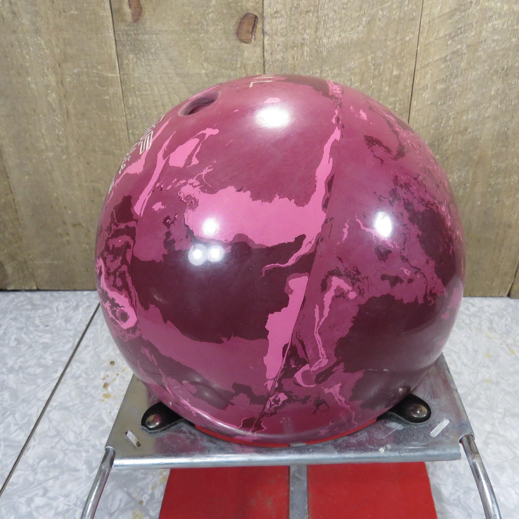 Vintage Pink Marbled AMF Amflite Magic Line 13.2lb Bowling Ball