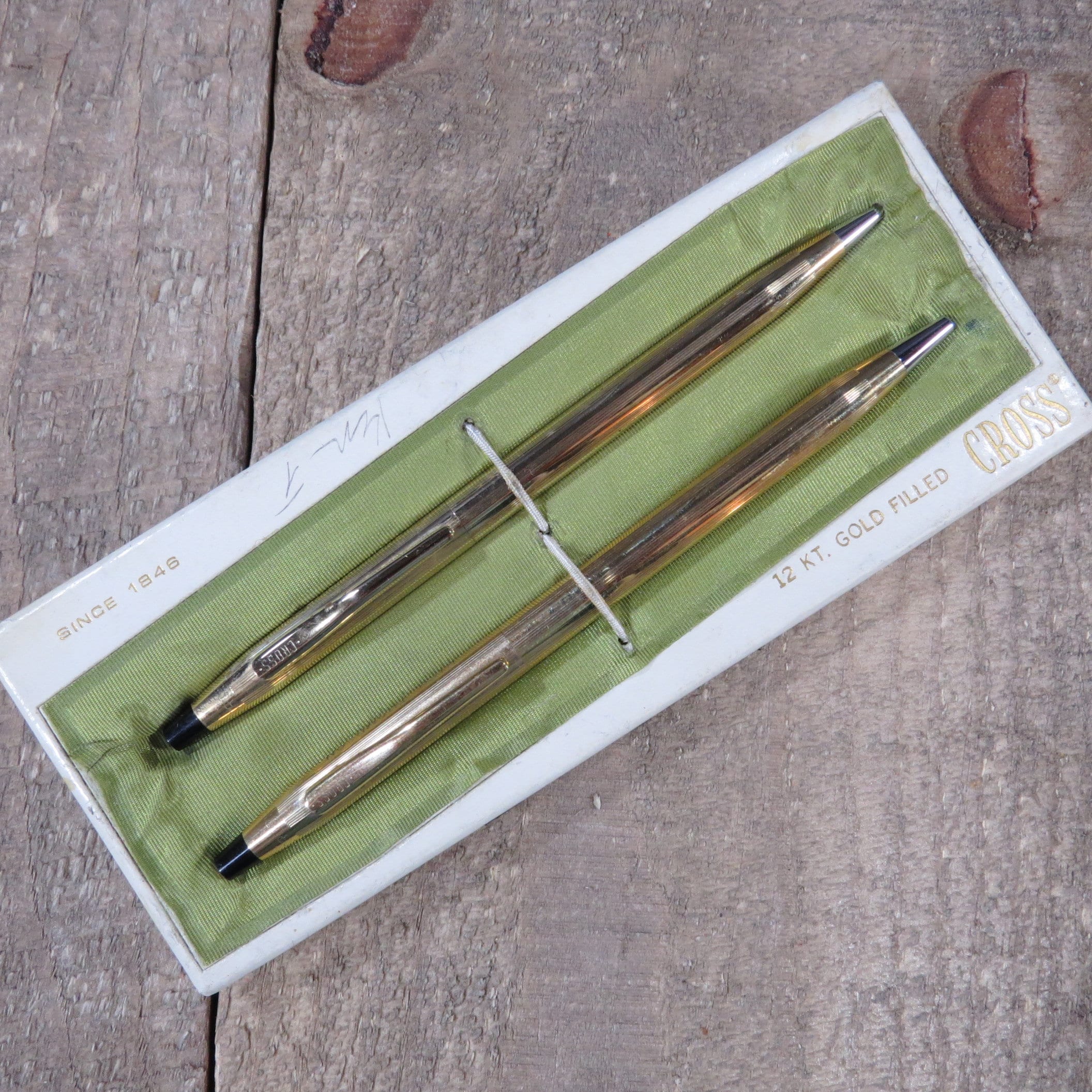 CROSS 12KT GOLD FILLED ボールペン シャープペン セット Vintage Cross 12k Gold Filled Pen and Pencil Set, Midcentury