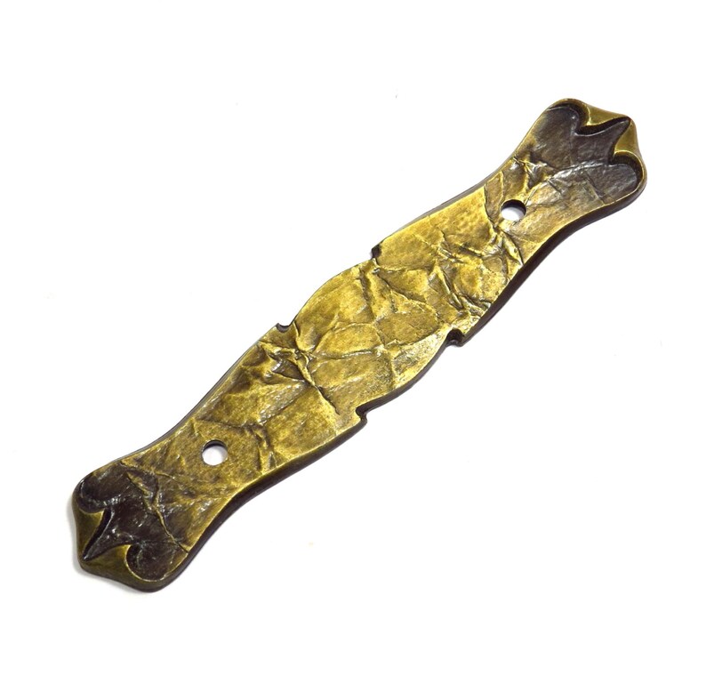 Antiqued Gold Carriage House Amerock Drawer Pull Back Plate Etsy