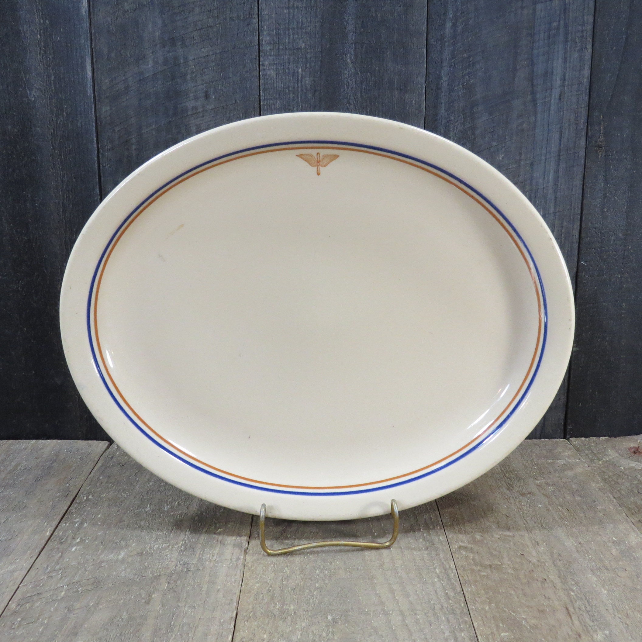 Vintage 1949 Iroquois U.S. Army Air Corps Platter, Shal-o-rim