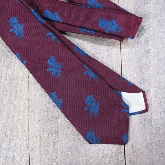 Vintage Kitschy Eagle Mens Tie 1940s 1950s Hudsons