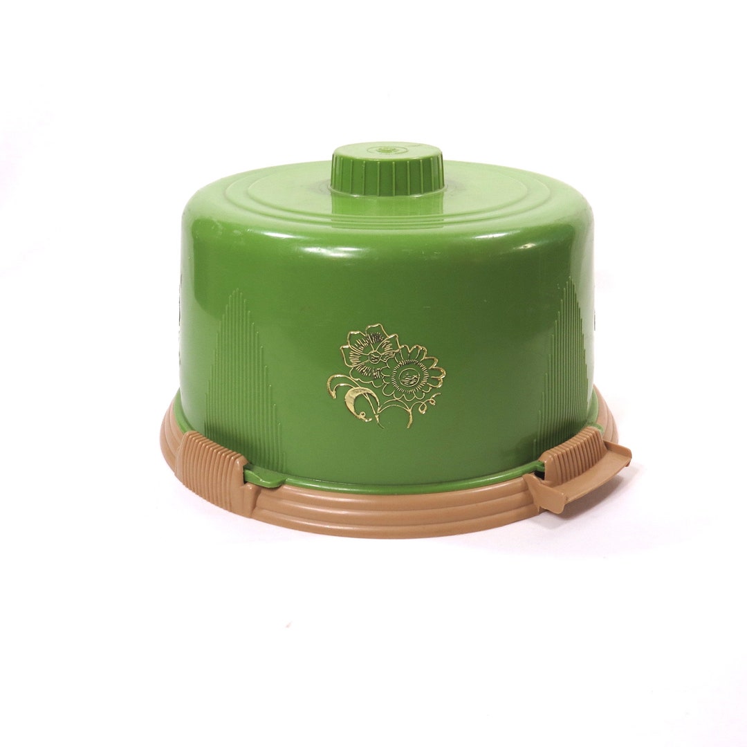 Vintage Green Locklift Locking Cake Carrier Mid Century Cake Stand Etsy
