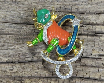 Médaille signe du zodiaque en or 18k - Le Taureau 1 - Fabricant Paris