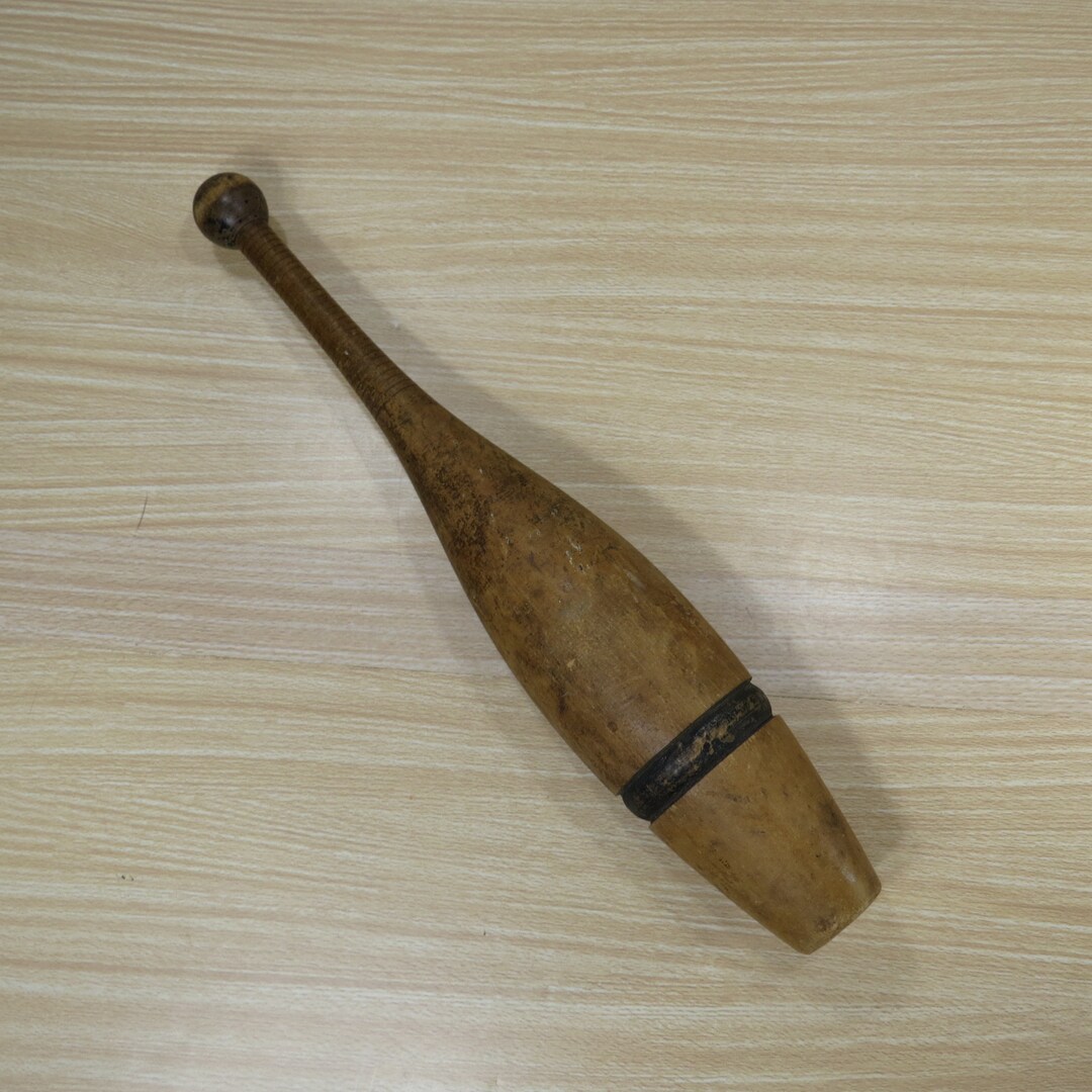 Vintage Wooden Exercise Pins 18.5 Tall Antique Wood Etsy