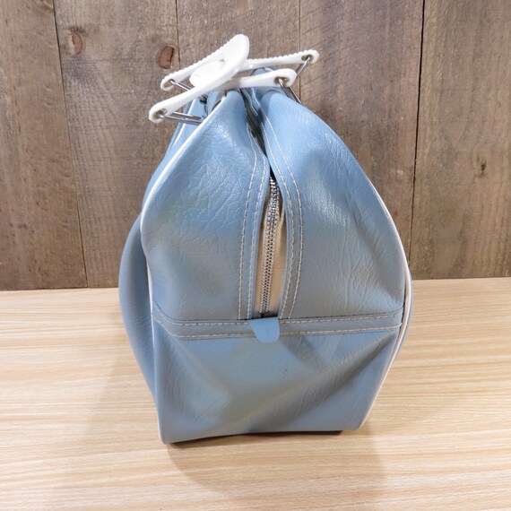 Vintage Baby Blue Bowling Bag 1970s 1980s Retro Rocka… Gem