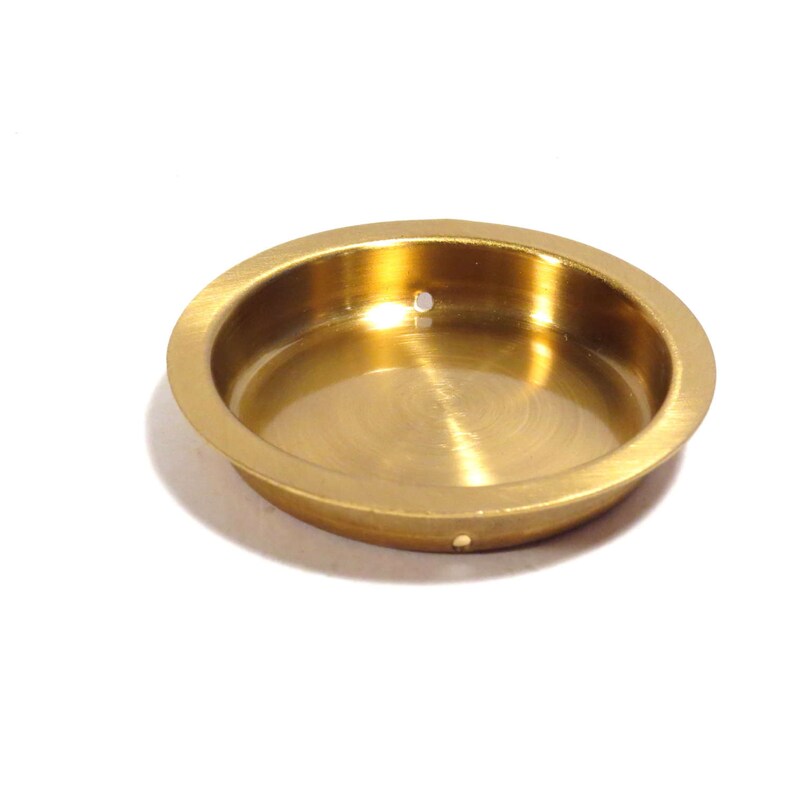 Gold Door Stop Wall Insert Vintage 1960s Mid Century Recessed Etsy