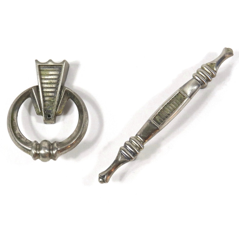 Vintage Mid Century Drawer Pulls 1960s Dresser Etsy