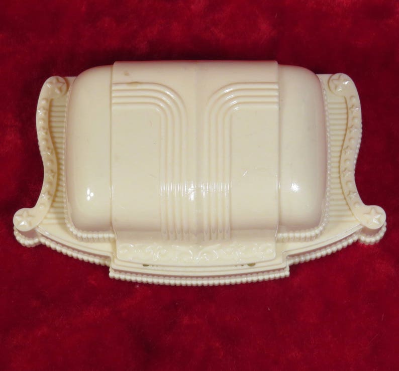 1930s Celluloid Double Ring Box Tru Blu Diamond Ring Box Vintage Art Deco Double Ring Box Engagement Jewelry Box